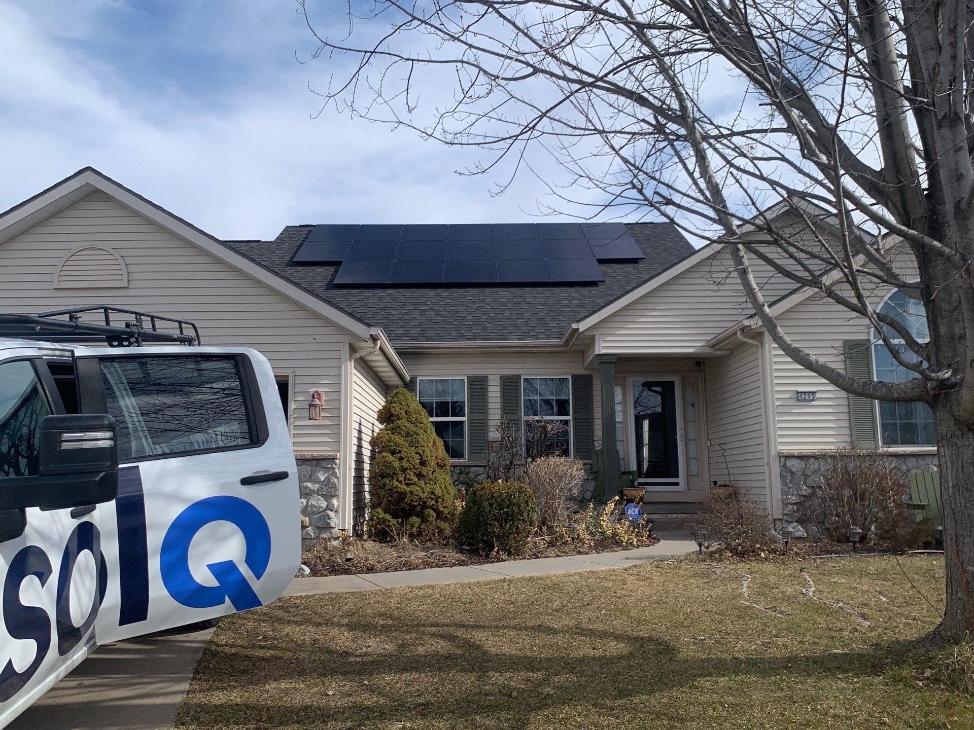 Residential solar installation in Illinois